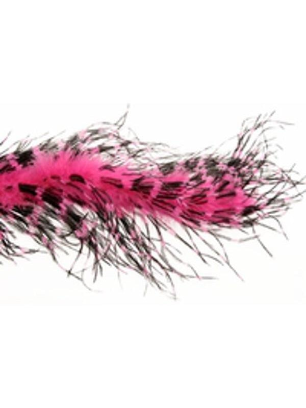 Pink/black Ostrich Feather Boa