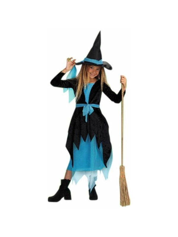 Child Large Turquoise Witch Costume