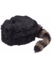 Coonskin Cap With Real Tail