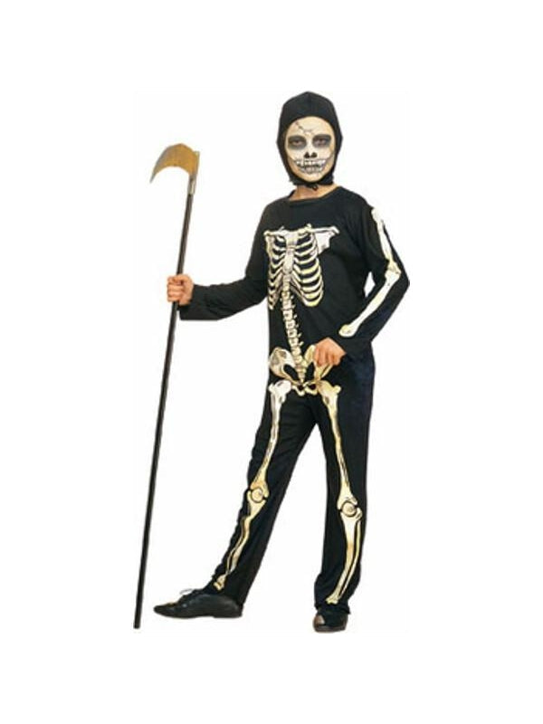 Child's Skeleton Costume W/ Hood