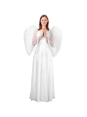 Adult Large White Feather Angel Wings