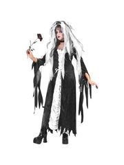 Women's Coffin Bride Halloween Costume (junior Sizes)