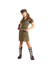 Women's Army Girl Halloween Costume (junior Sizes)