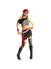 Women's Sexy Ragged Pirate Halloween Costume (junior Sizes)