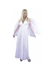 Feathered Angel Costume Wings W/ Tinsel