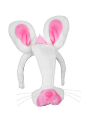 Adult Rabbit Headband With Ears And Nose
