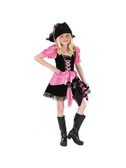 Childs Pink Punk Pirate Costume