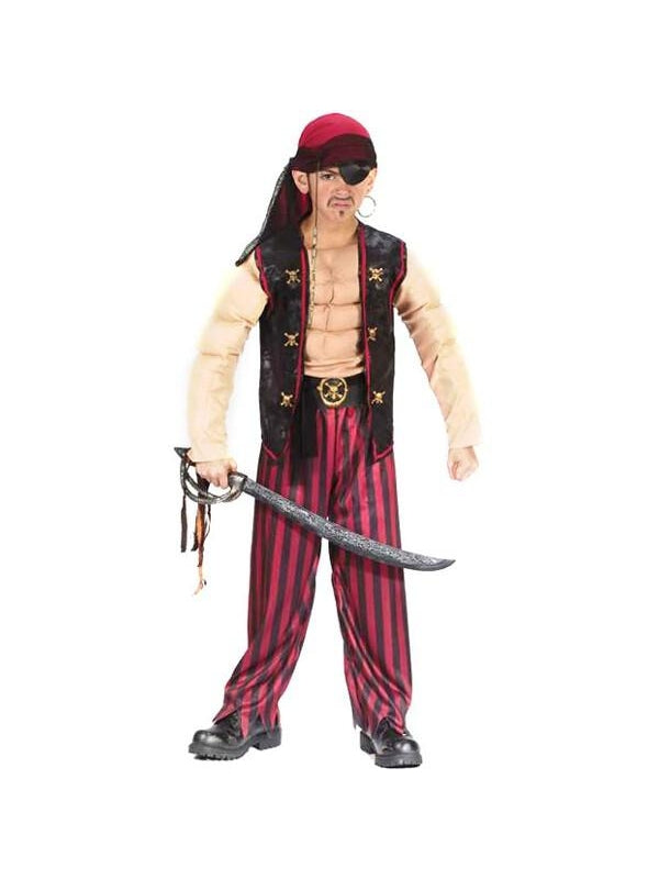 Childs Muscle Pirate Costume
