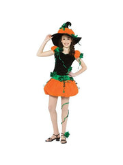 Women's Pumpkin Witch Halloween Costume (junior Sizes)