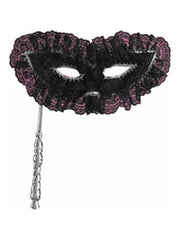 Lace Black Harlequin Eye Mask