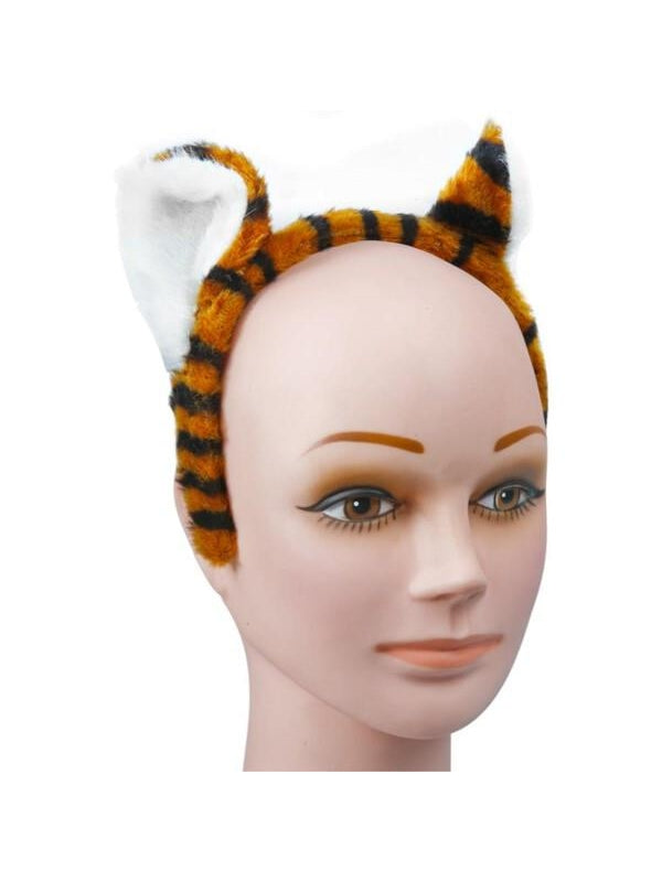 Adult Tiger Headband With Ears