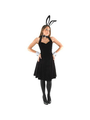 Women's Sexy Black Bunny Halloween Costume Kit