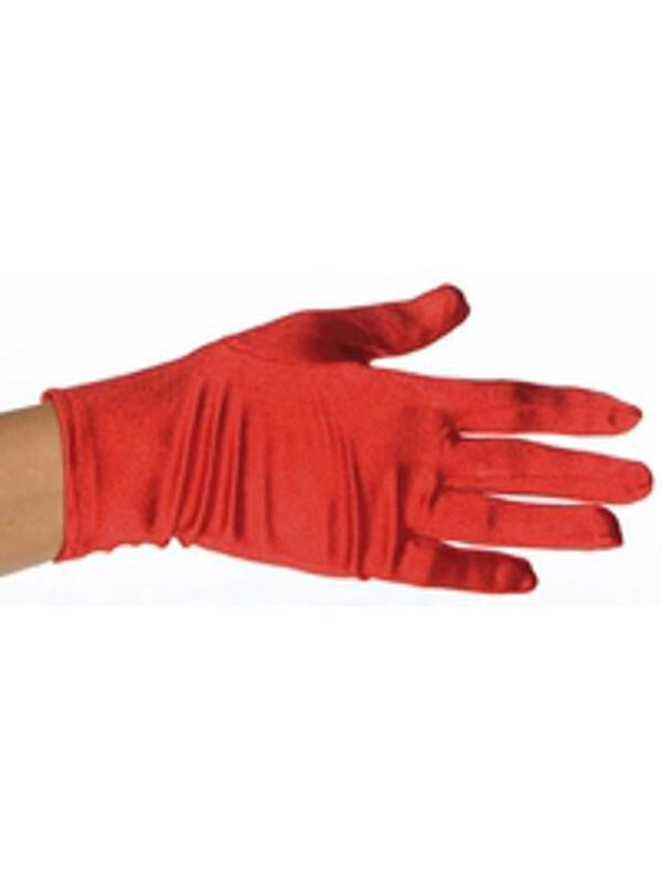Child's Red Spandex Costume Gloves