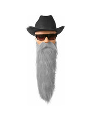 Grey Zz Top Beard Accessory, Halloween