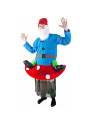 Funny, Gnome On A Mushroom Adult Costume