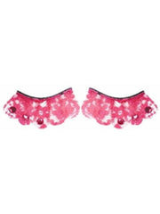 Pink Lace Fake Eyelashes