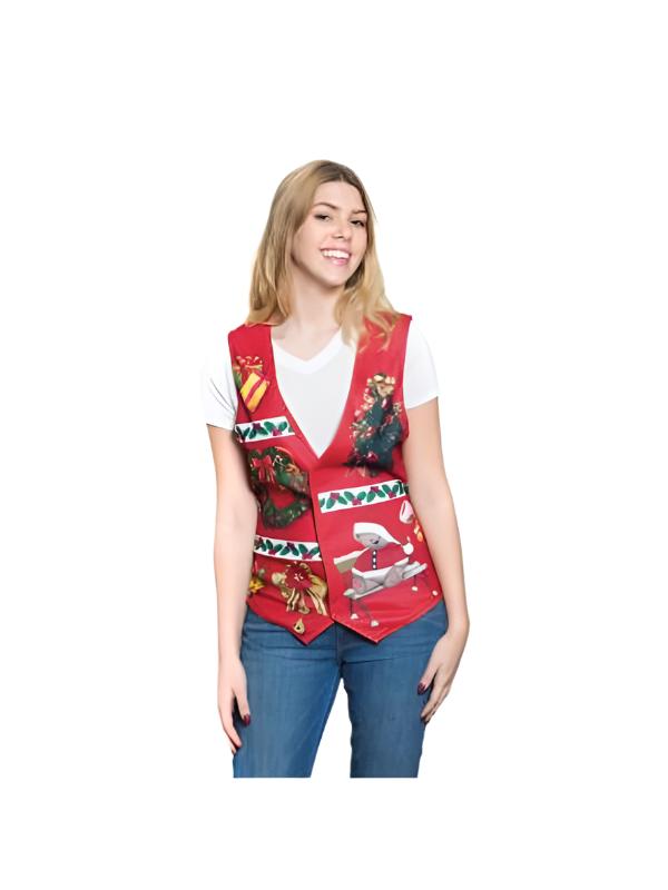 Gal's Ugly Christmas Vest