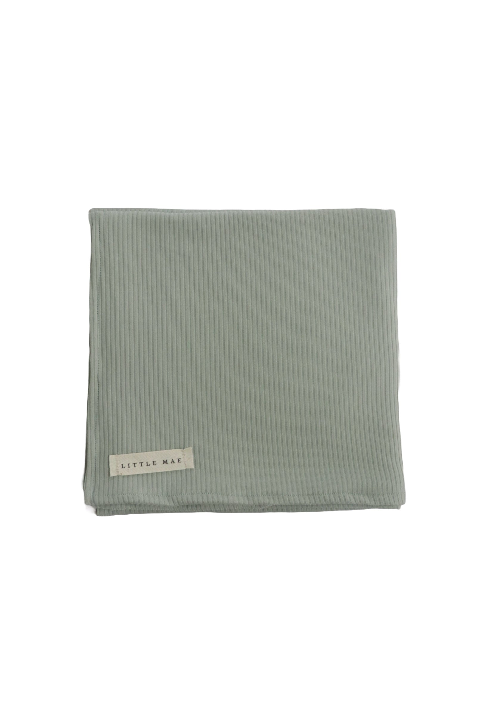 Seafoam Ribbed Stretch Swaddle