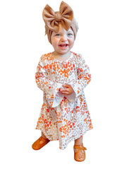 Fall Leopard Bell Sleeve Dress