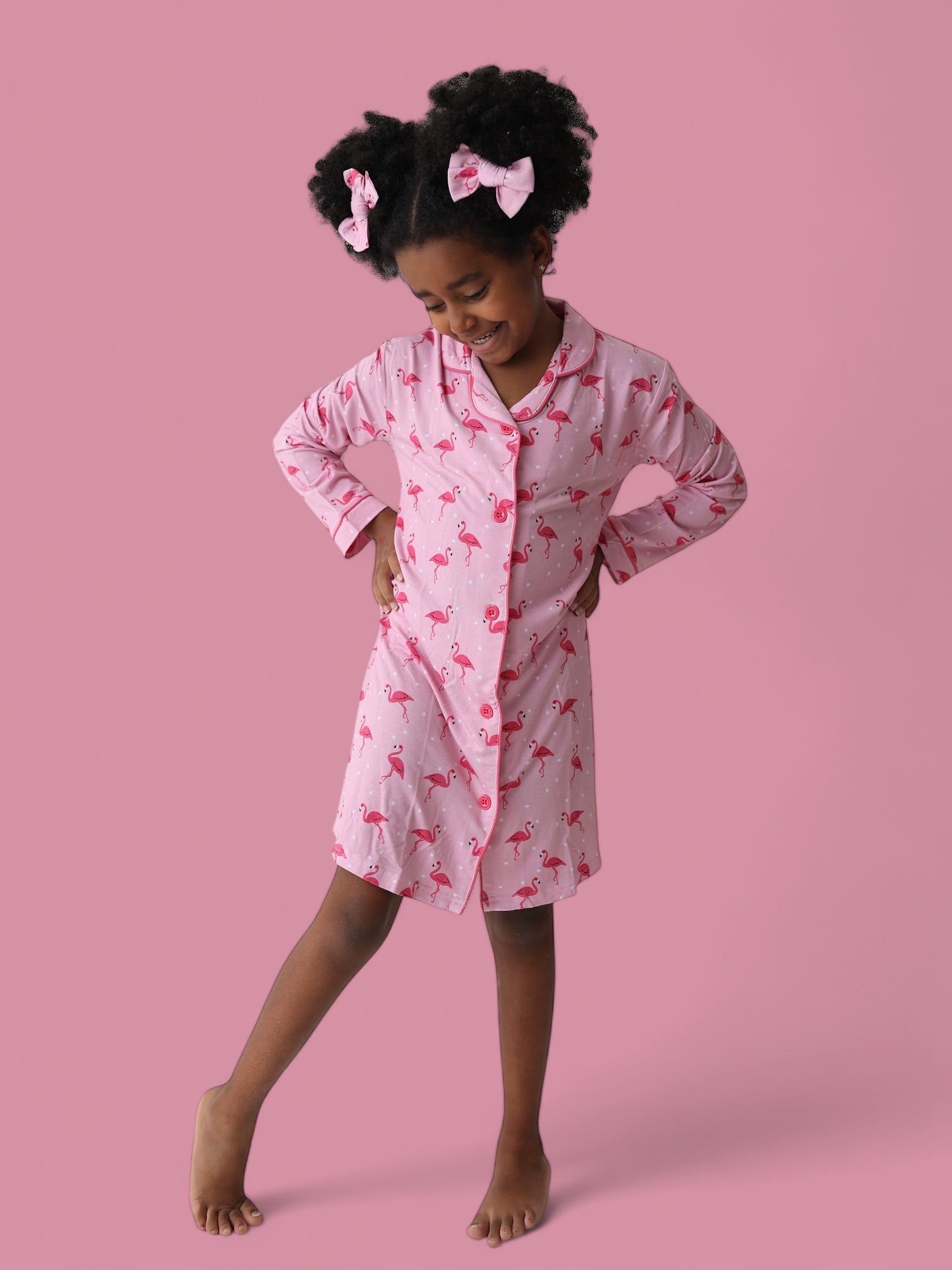 Flocking Flamingos Girl's Dream Gown