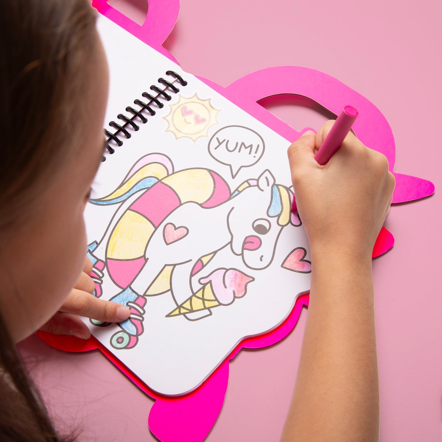 Super Coloring & Sticker Book Unicorn