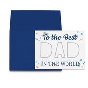 Dad Cut-out Card – Diy Father’s Day Kit (physical Card + Printable Template) - Father's Day Themed
