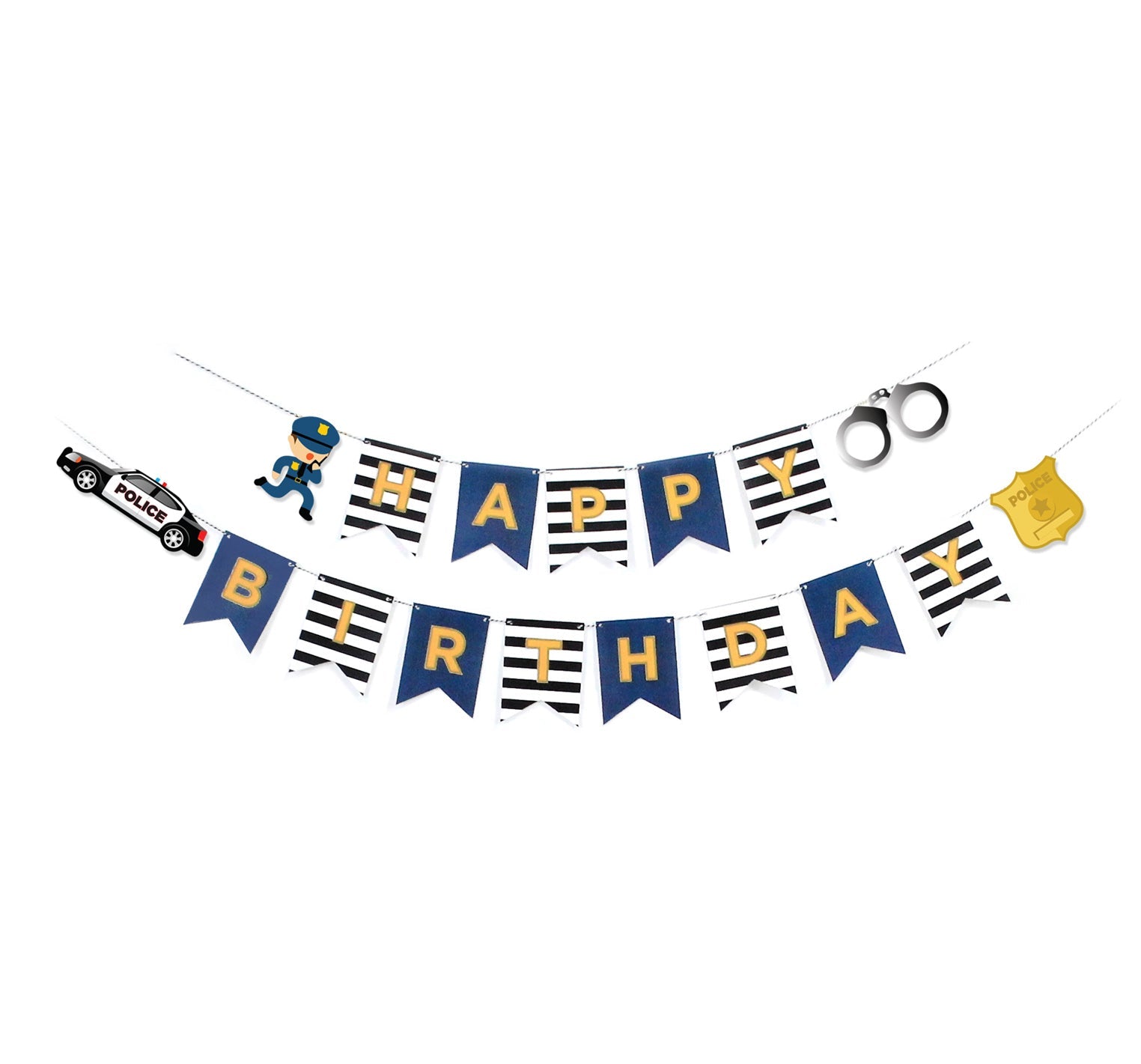 Police Birthday Banner