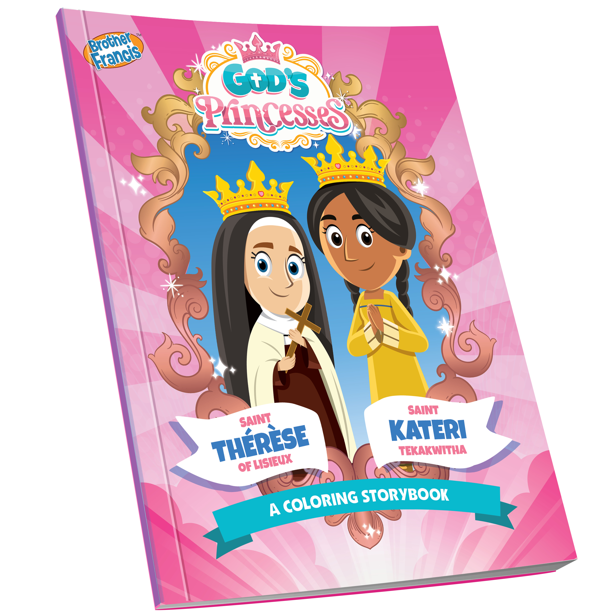 God's Princesses Volume 2 Coloring Book - St. Thérèse Of Lisieux And St. Kateri Tekakwitha