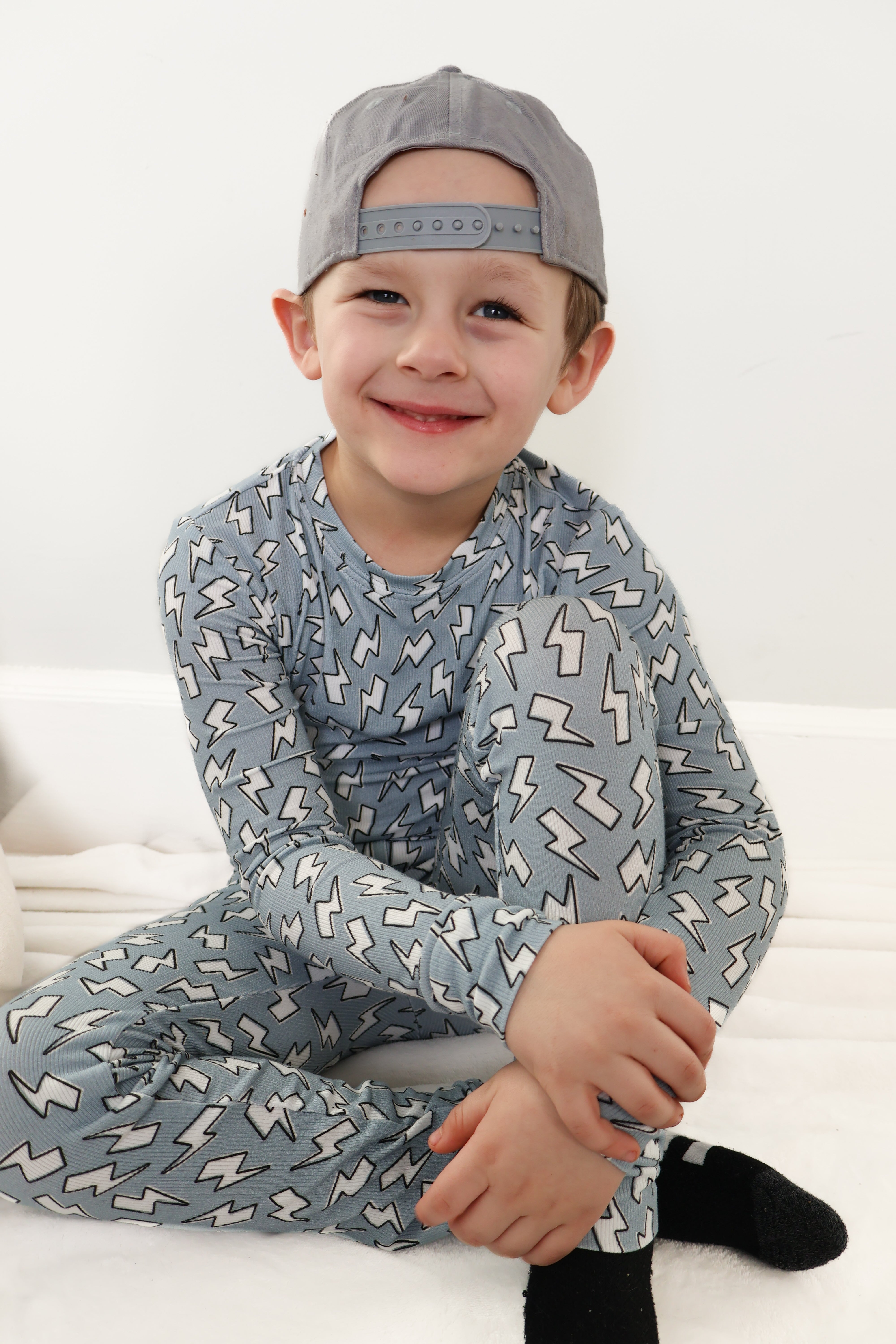 Blue Bolts | Two Piece Set