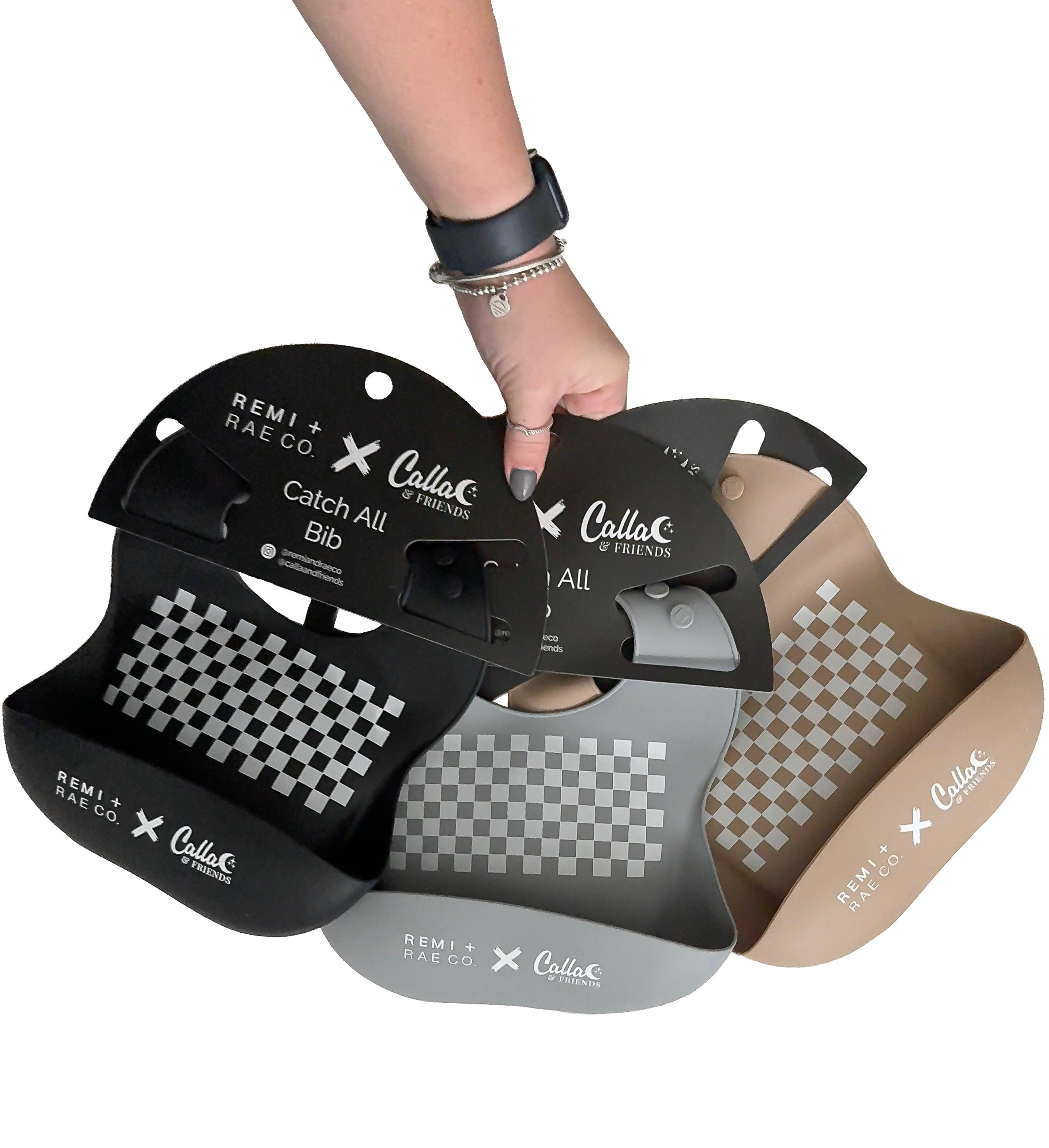 Checked Out Bib - Gray