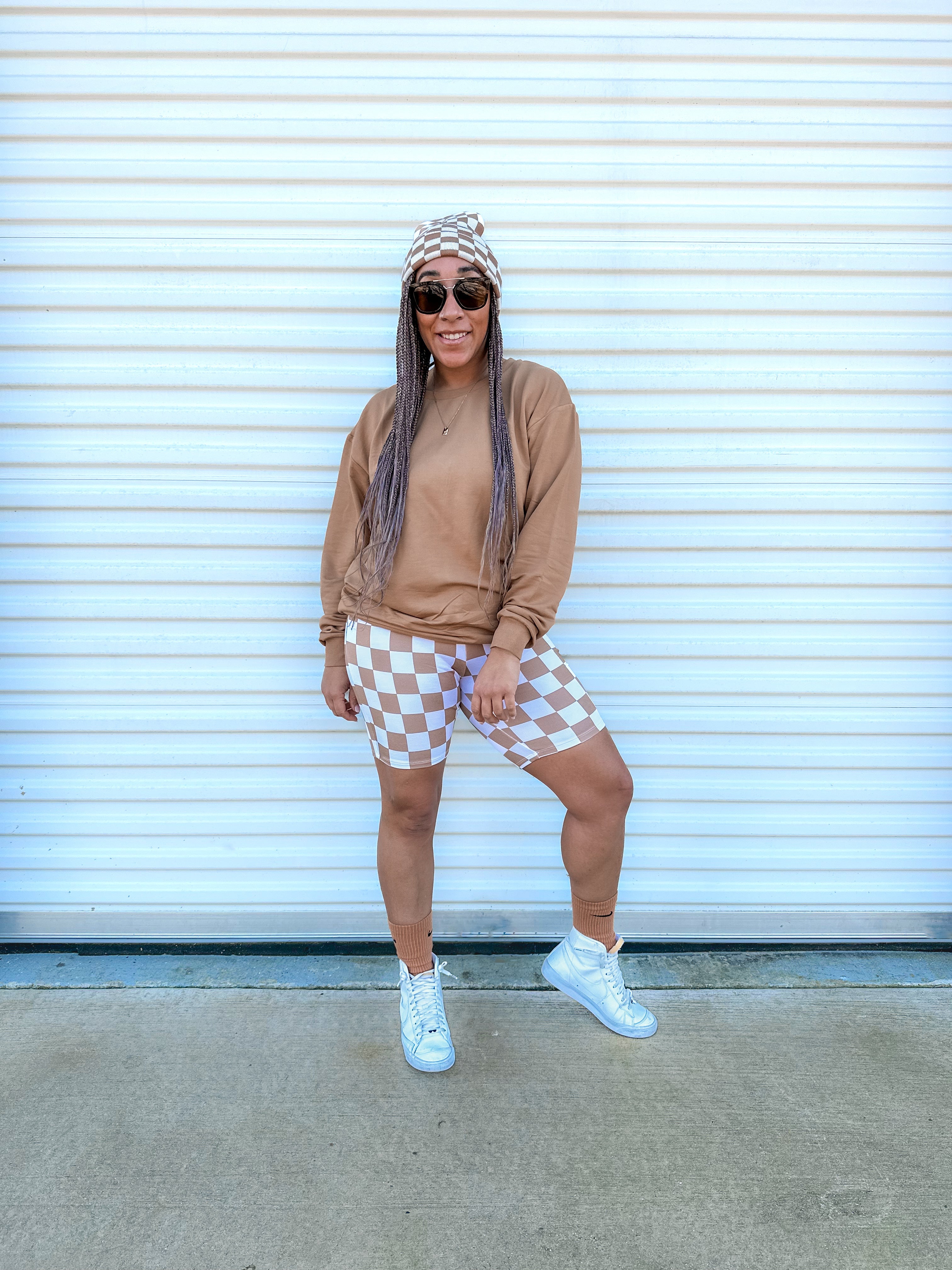 Camel Checks Mama Biker Set