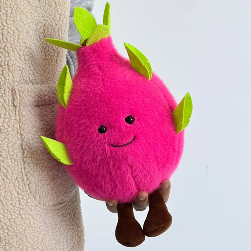 10" Dragon Fruit Plush Toy | Kawaii Fruit Stuffed Animal | Made In Usa