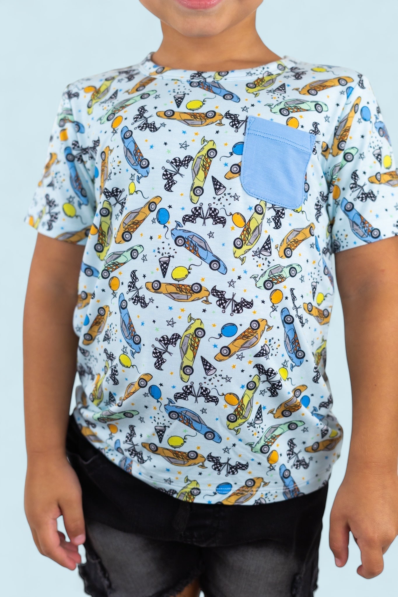 Racing To My Birthday Dream Pocket Tee