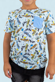 Racing To My Birthday Dream Pocket Tee
