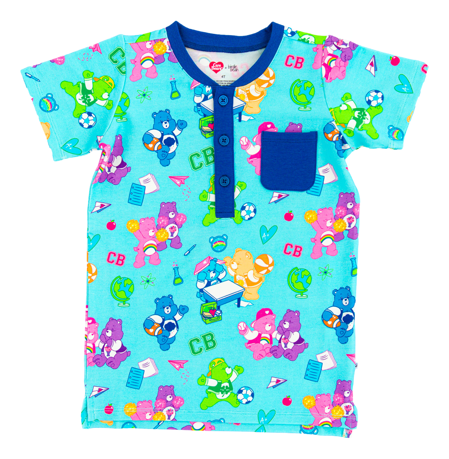 Care Bears™ Back To School Henley T- Shirt