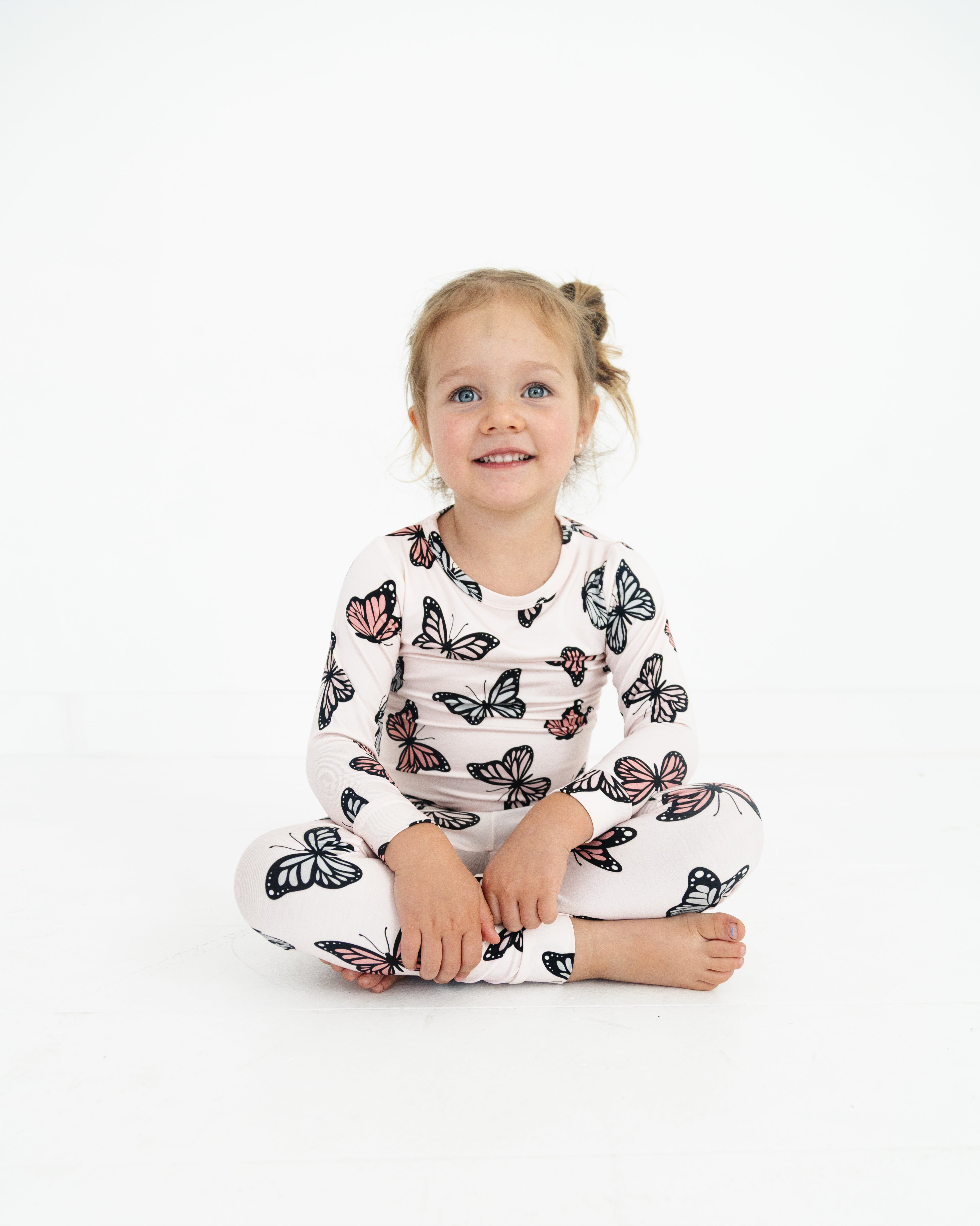 Butterfly Two Piece Bamboo Pajama Set