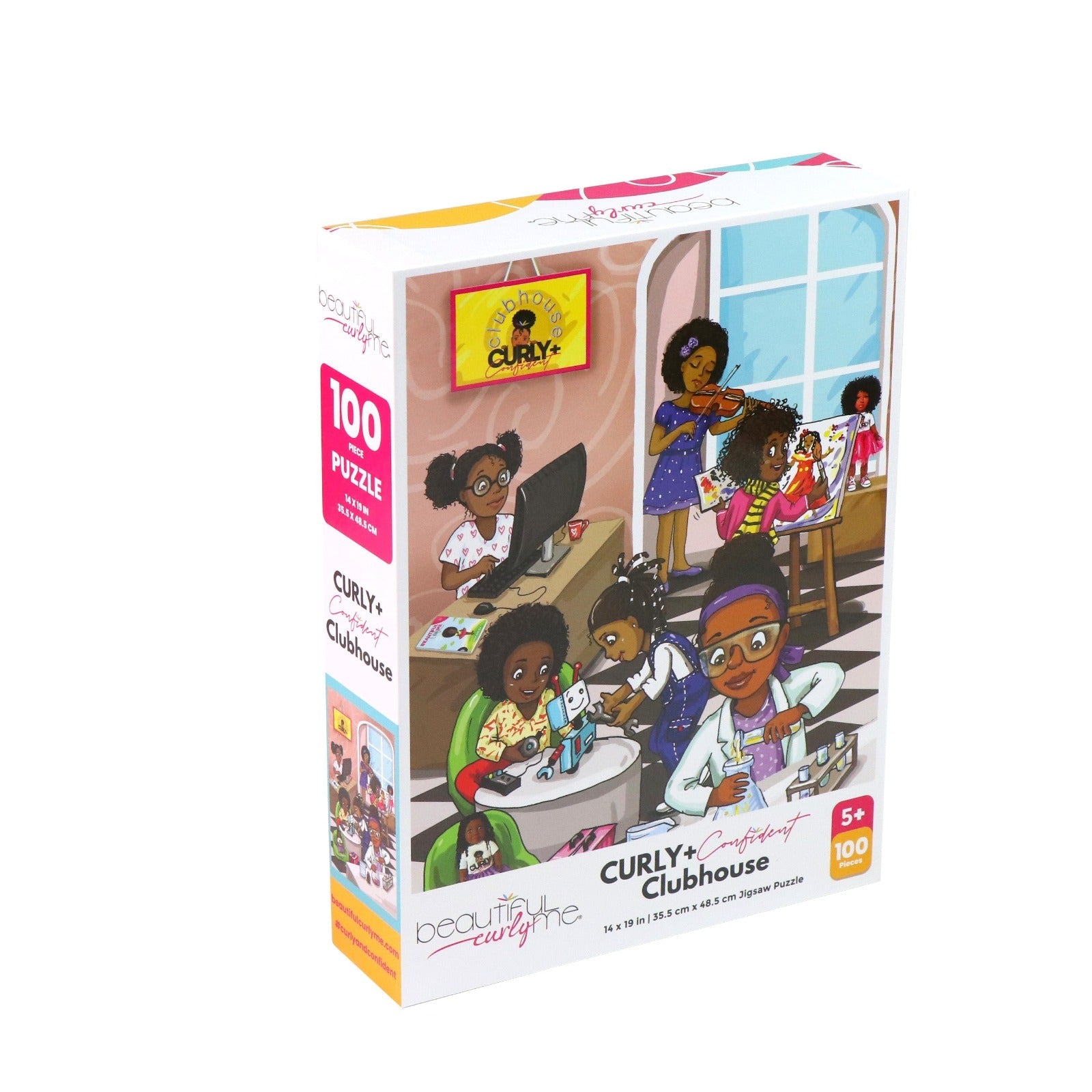 Curly + Confident Clubhouse - 100 Piece Stem Puzzle