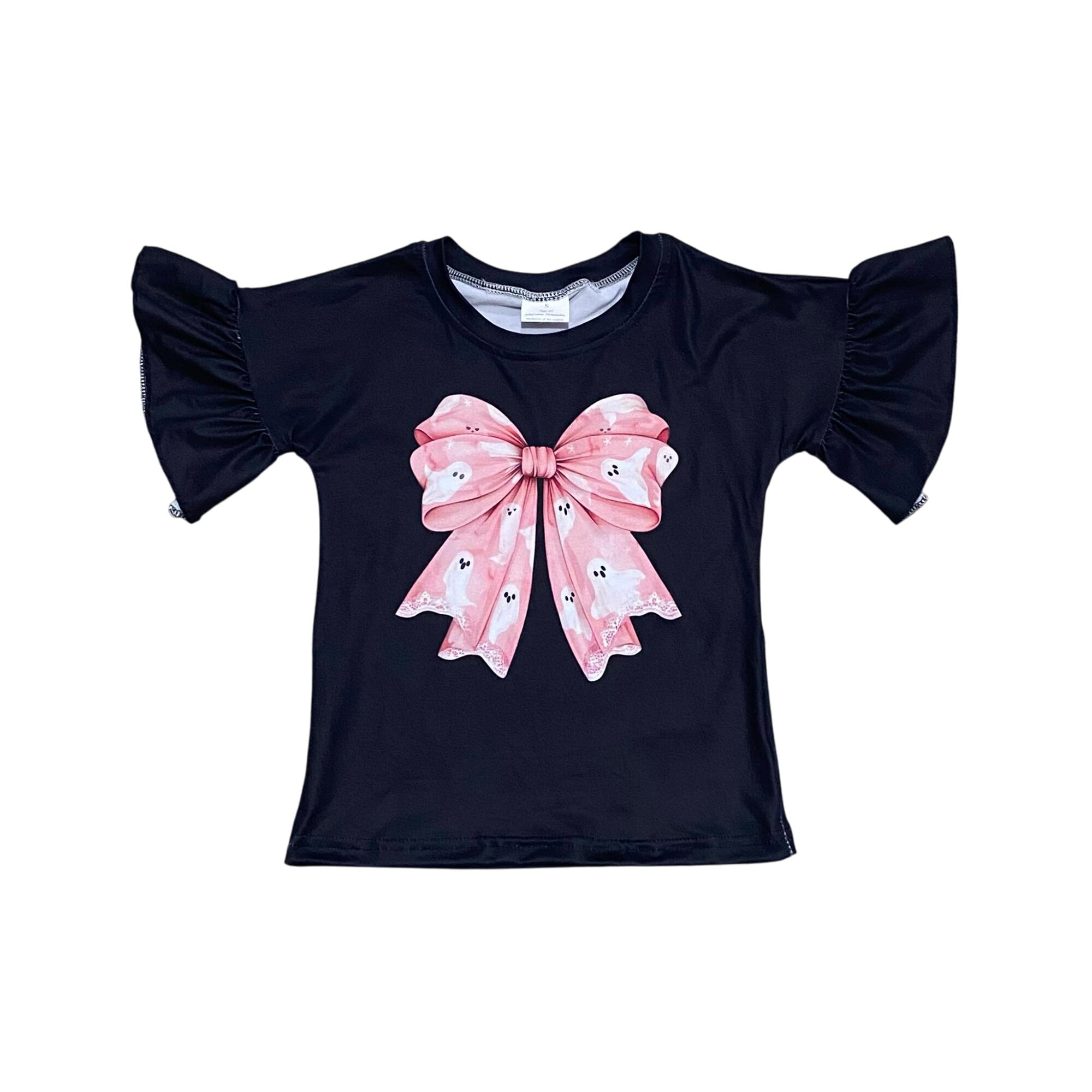 Ghost Bow Ruffle Top