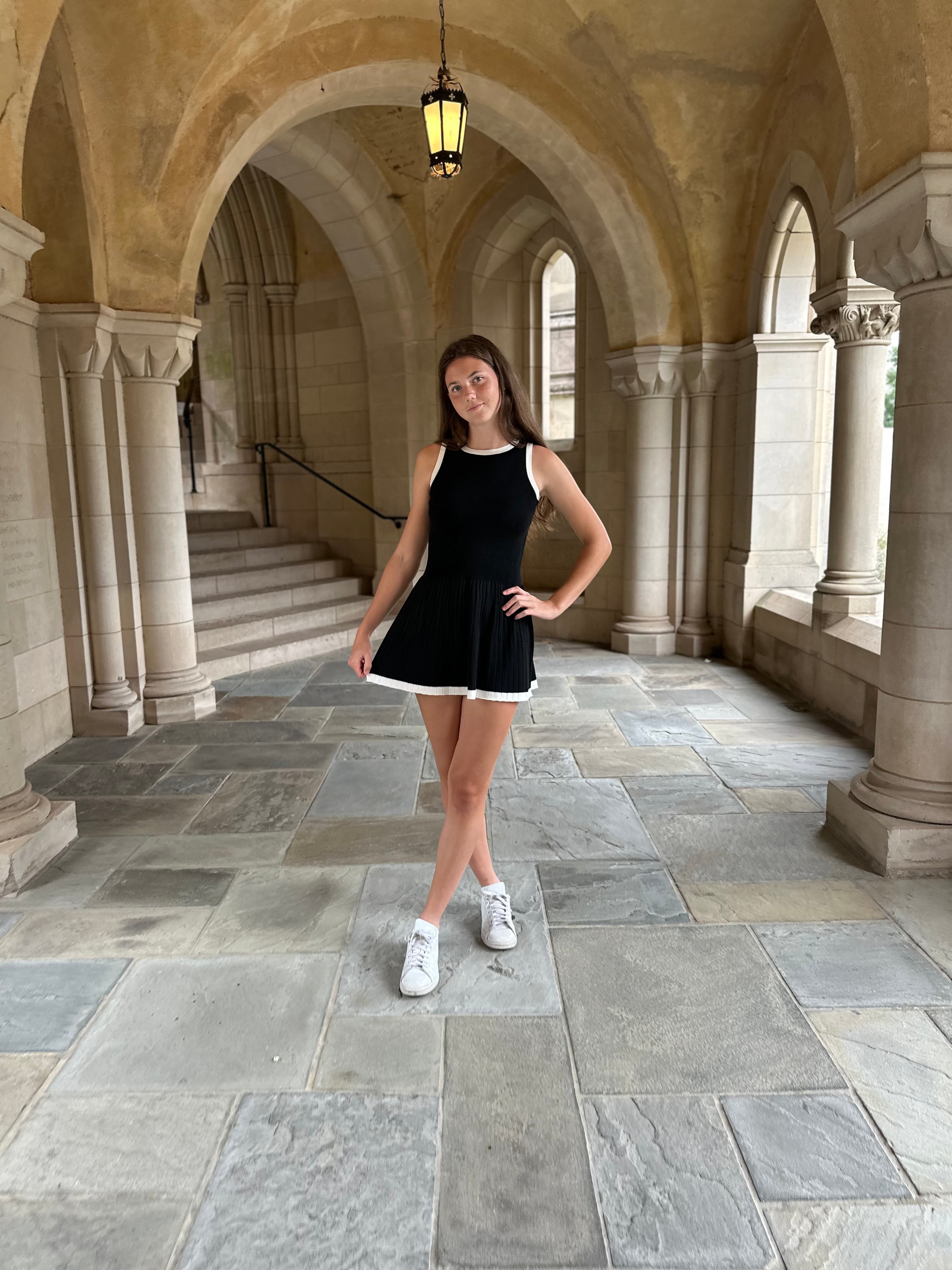 Aa Black Sweater Knit Dress