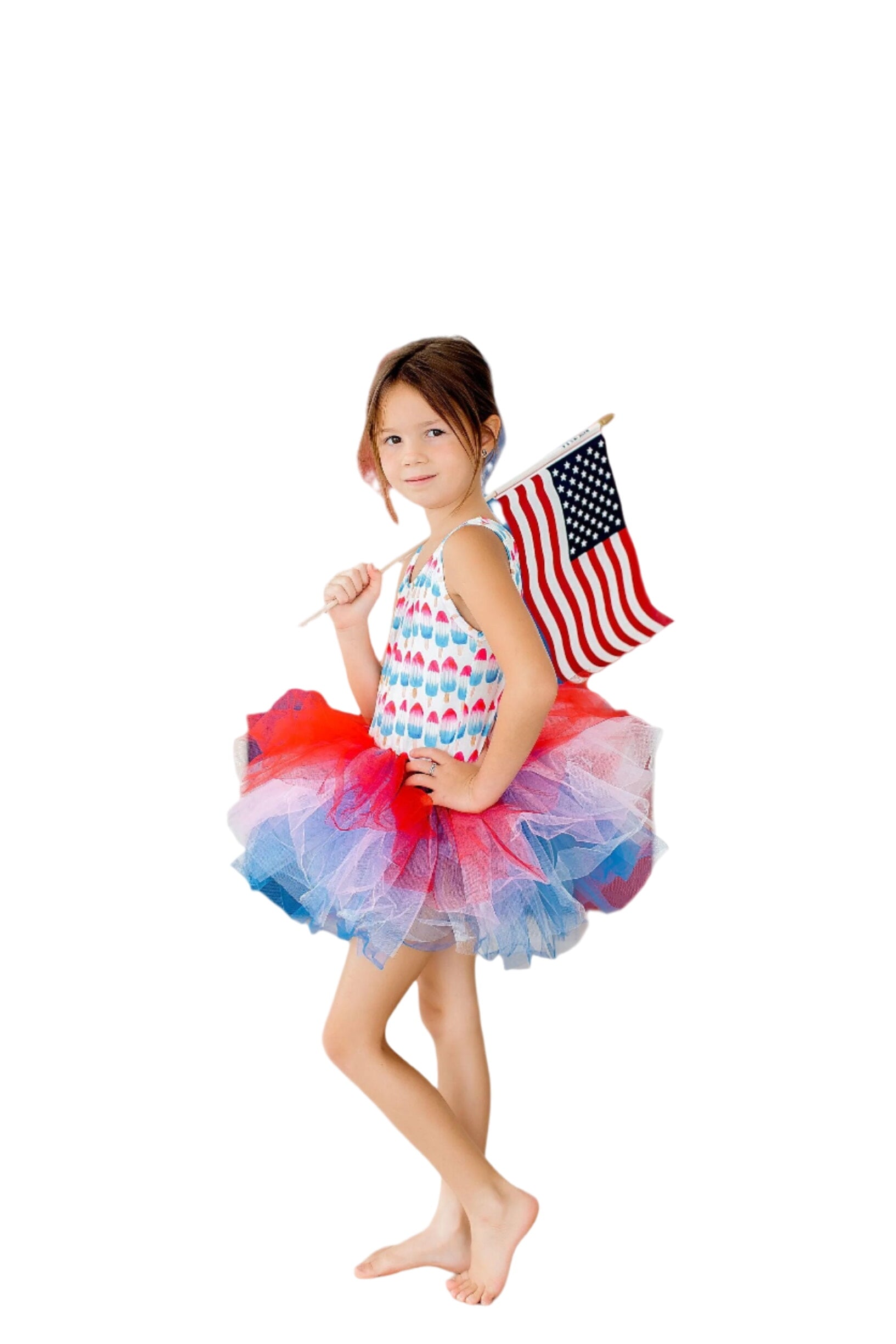 Red, White & Cute Tank Tutu Leotard