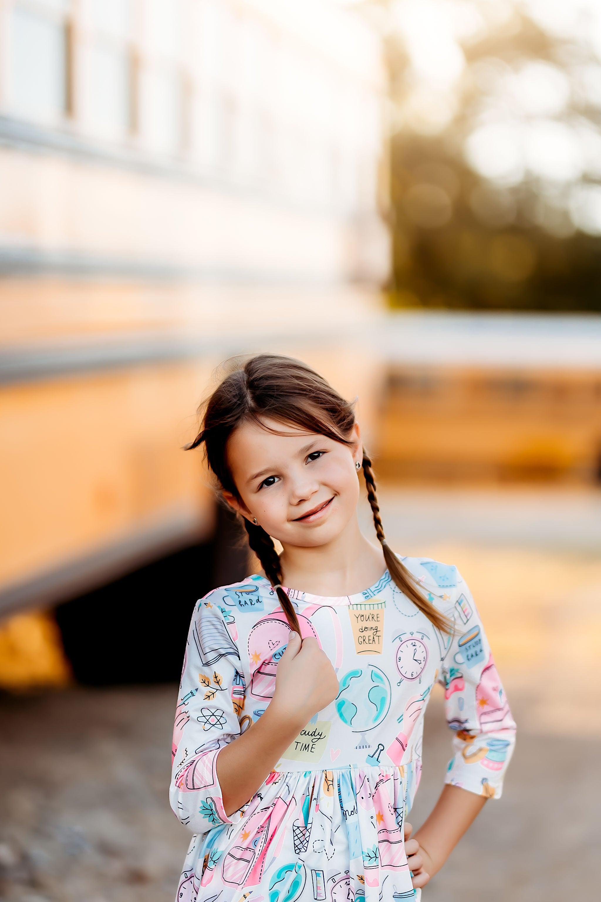 School Is Cool Pocket Twirl Dress