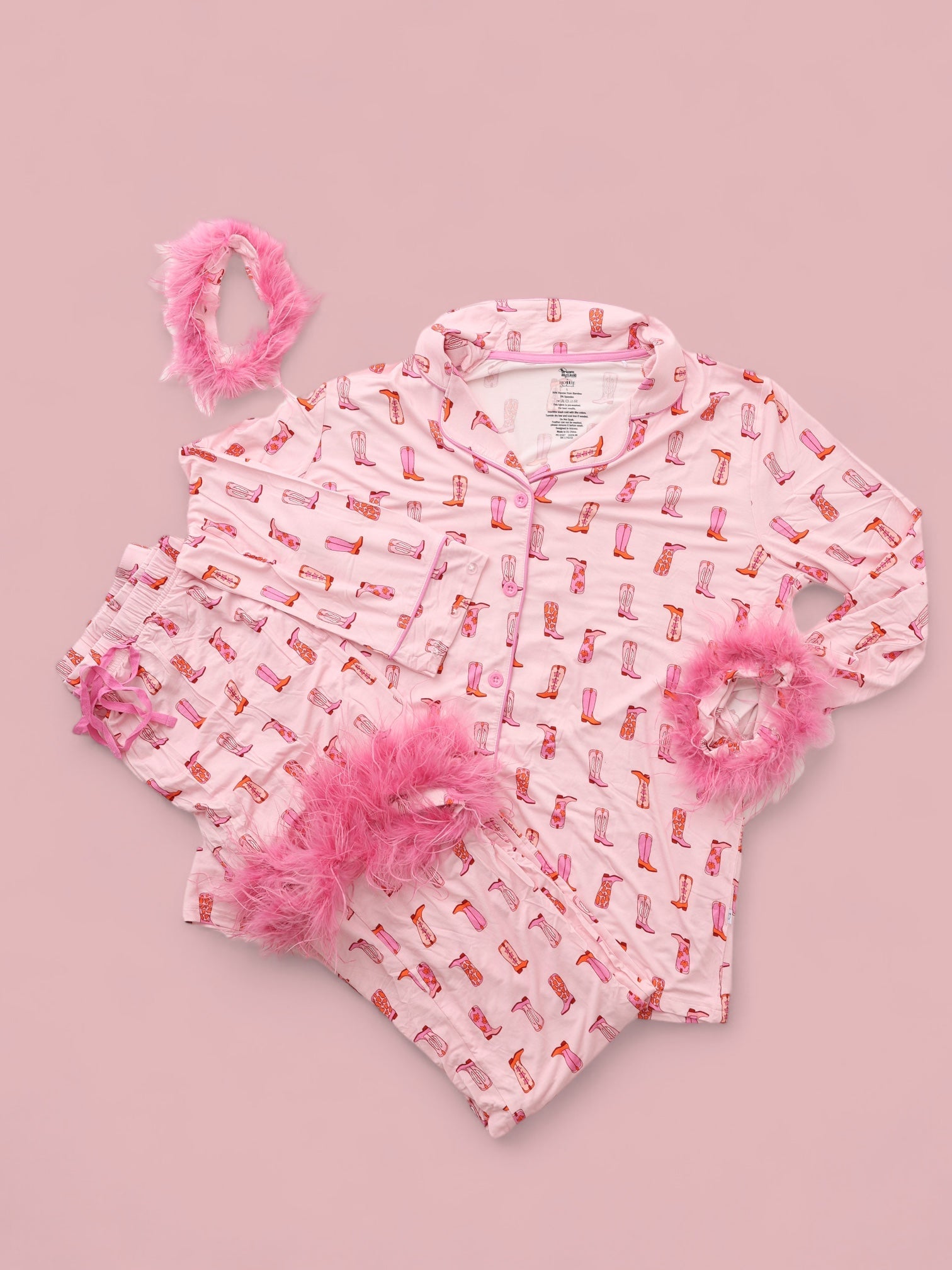 Exclusive Yee Haw Hollie Girl's Flare Feathered Dream Set