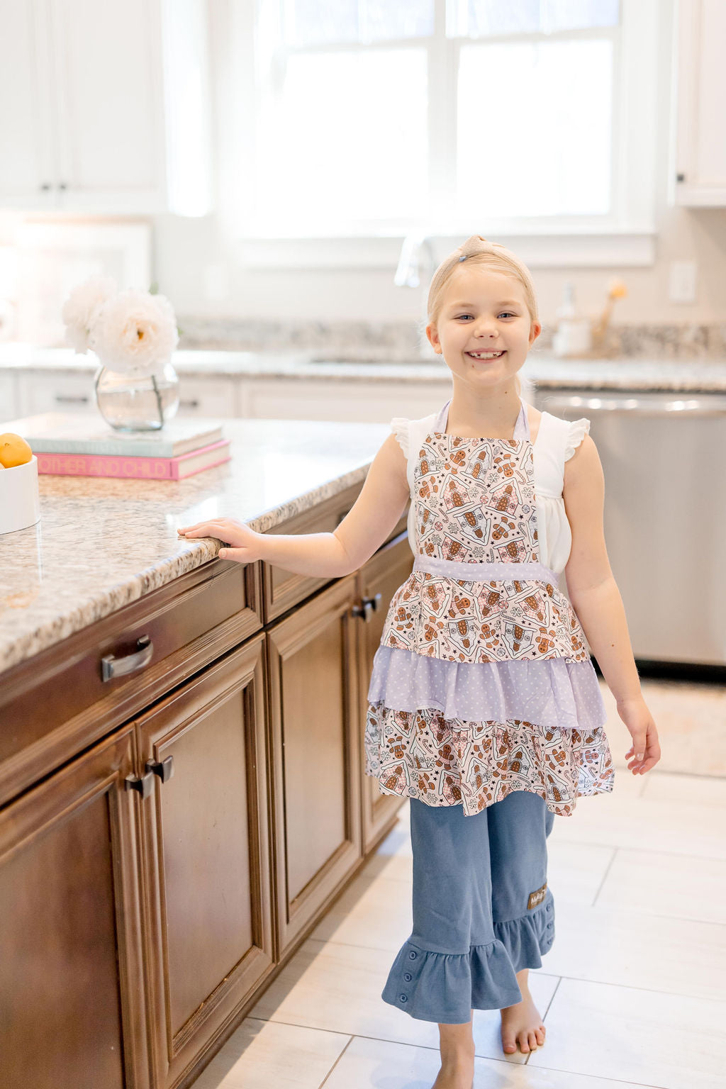 Kid's Ruffle Apron - Christmas Crew