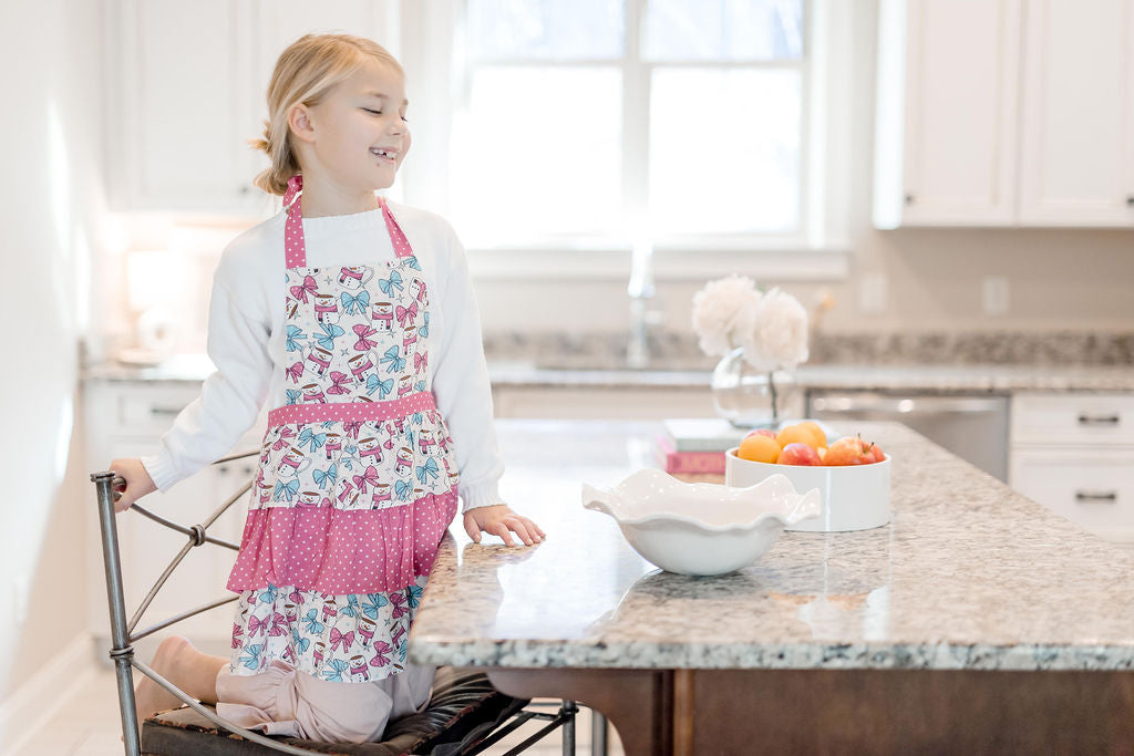 Kid's Ruffle Apron - Cup Of Cheer