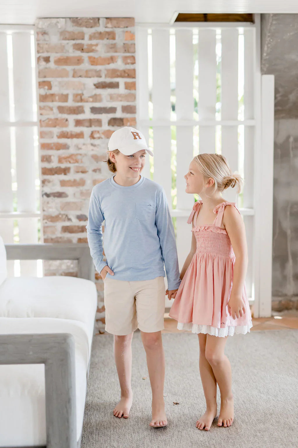 Kid's Bamboo Heathered Long Sleeve Tee