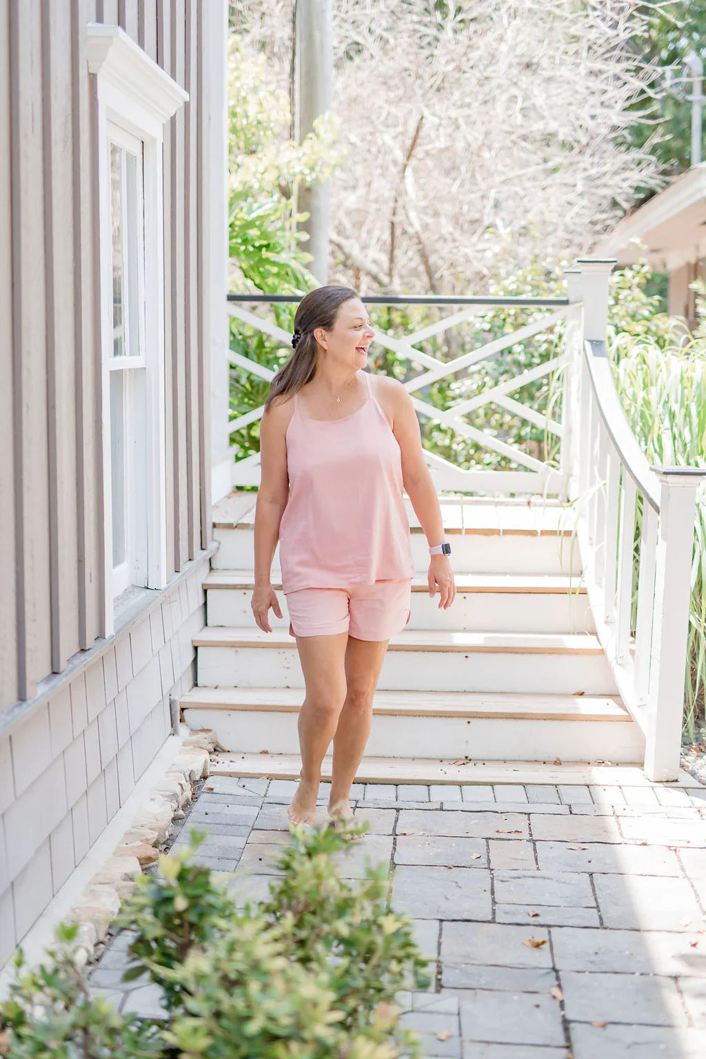 Women's Bamboo Breeze Tank Top Salmon