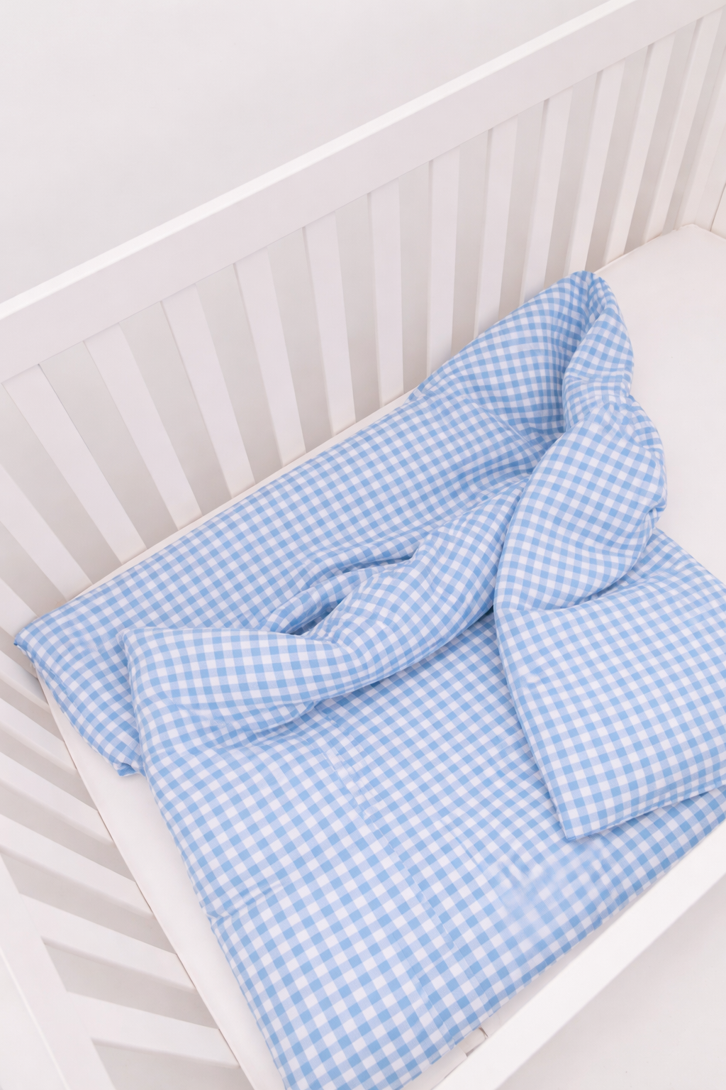 Midnight Gingham Crib Quilted Blanket (Ships June 8)