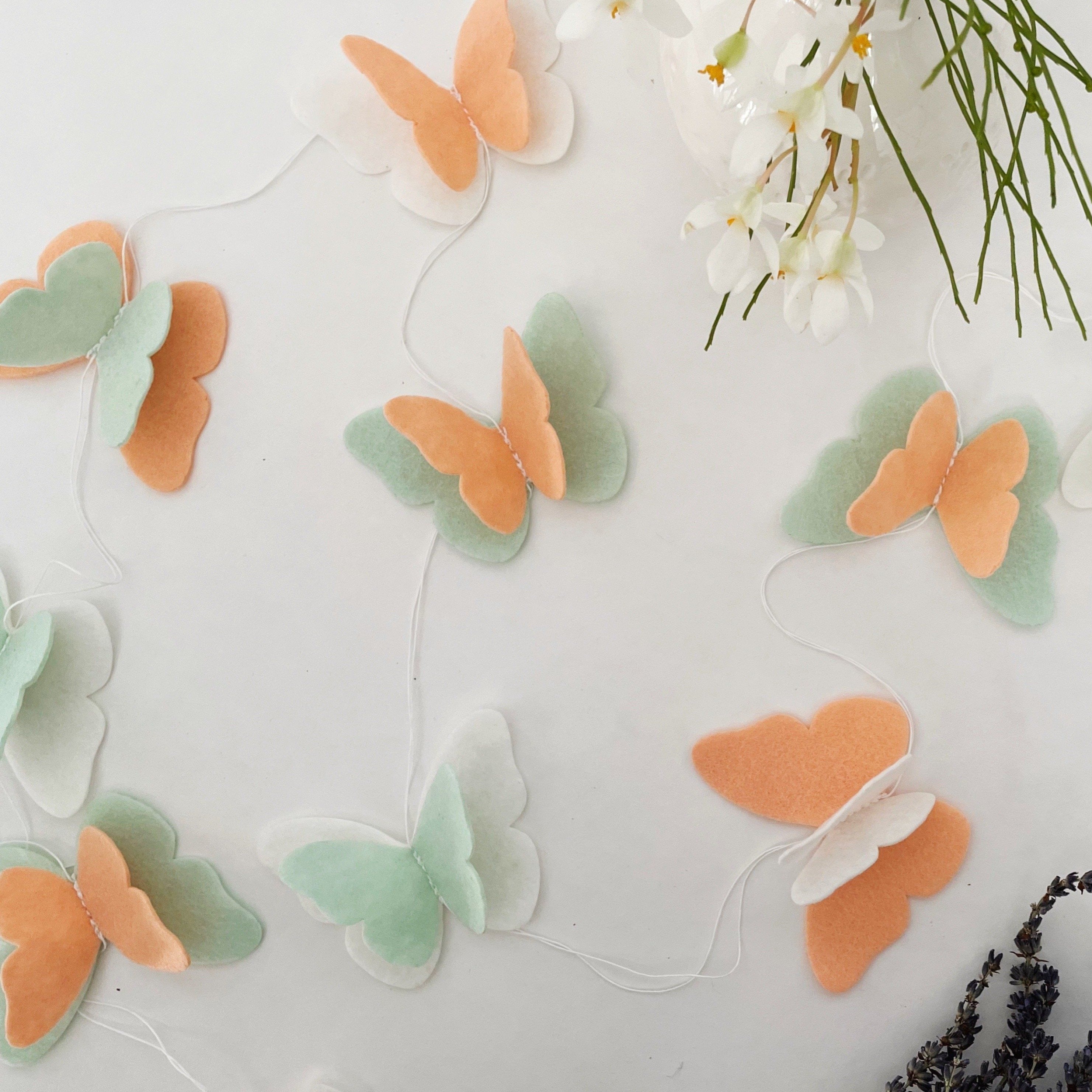 Butterfly Felt Garland