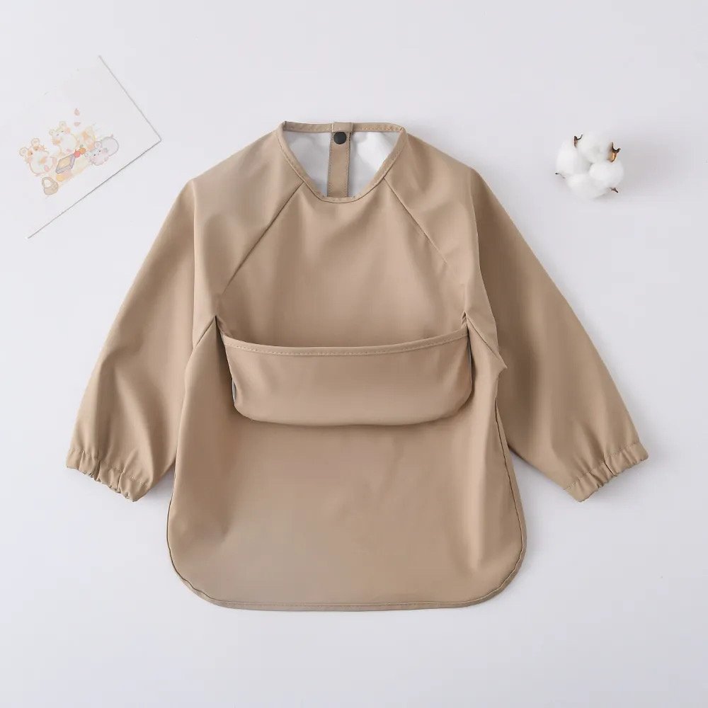 Waterproof Smock Bib | Full-sleeve Baby & Toddler Feeding Bib
