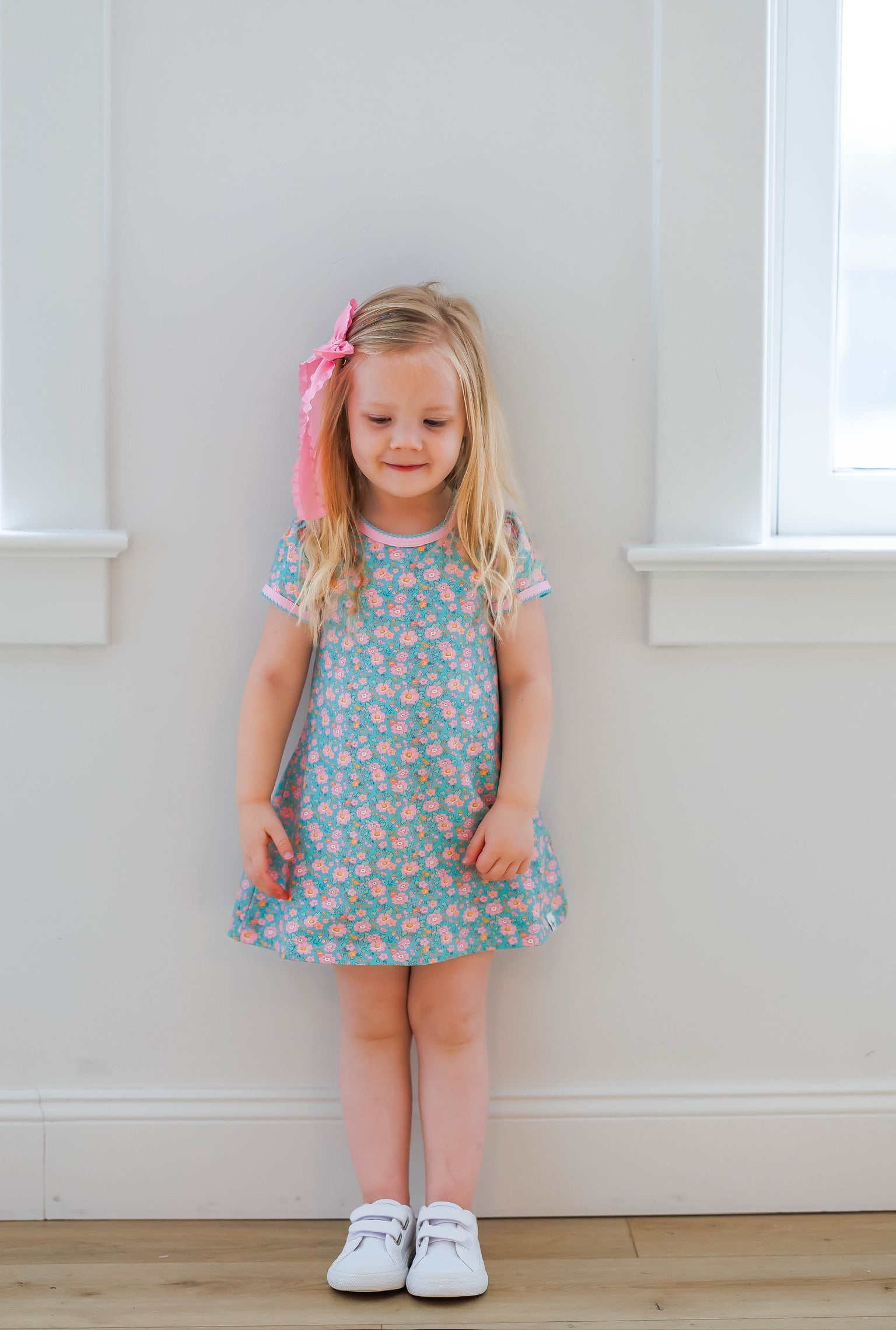 Summer Floral T-shirt Dress